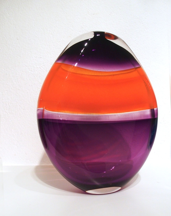 Incalmo violet orange, oeuvre de Olivier  Mallemouche