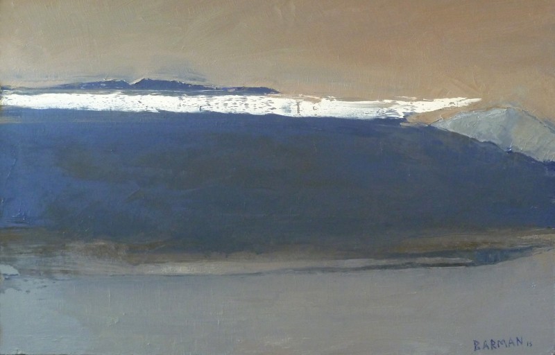 Lac et montagnes, oeuvre de Pierre-Olivier  Barman