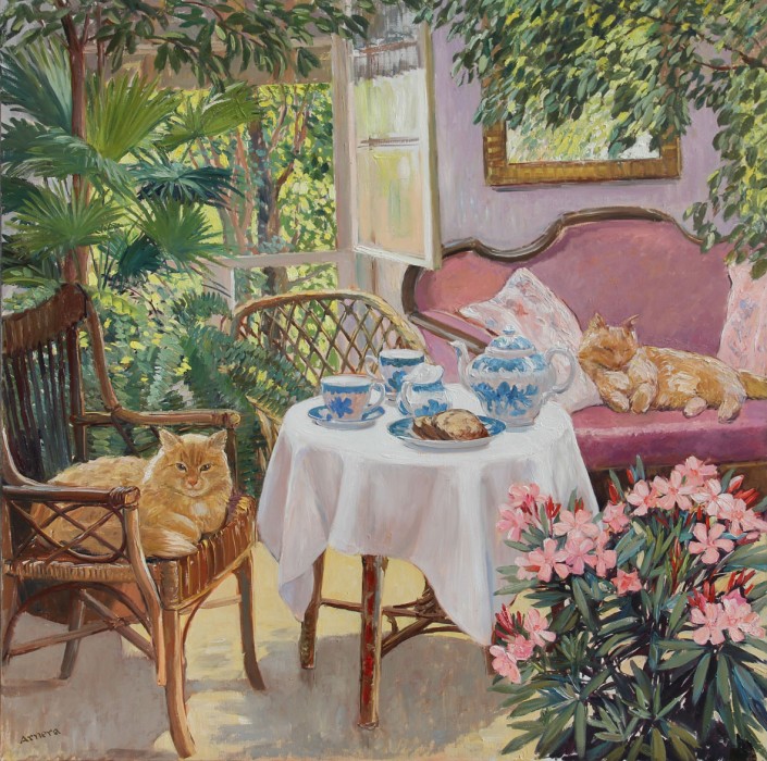 Dans la serre, Catherine  Arnera