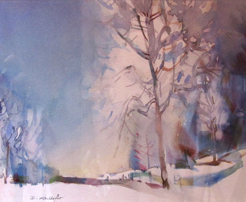 Journée bleue hivernale, Daniel  Kirchhofer