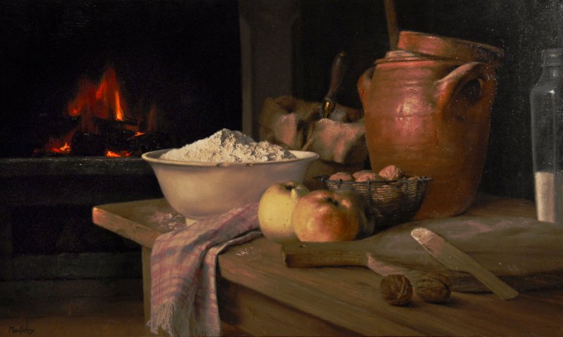 Nature morte devant l'âtre, Denis  Malfroy