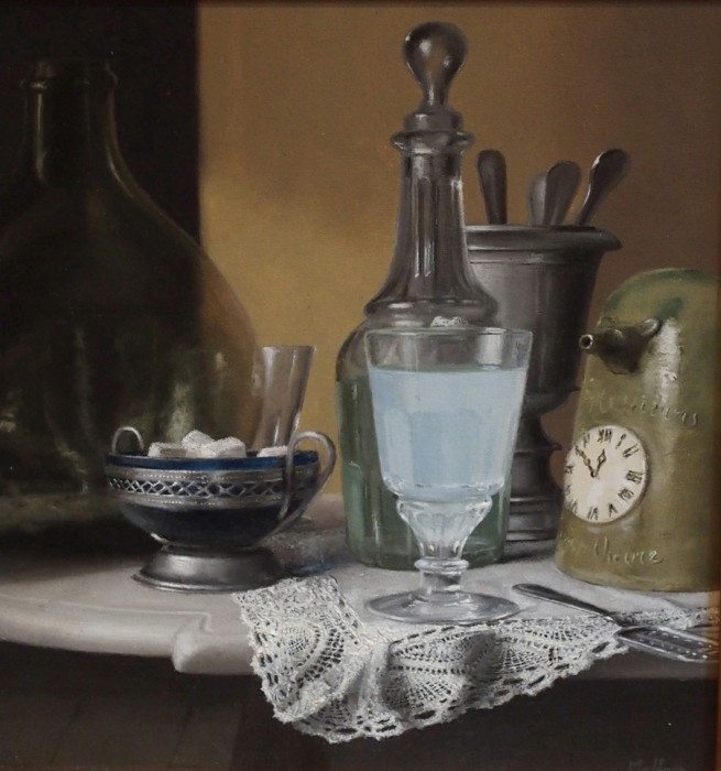 Le verre d'absinthe, Denis  Malfroy