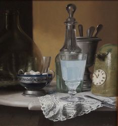 Le verre d'absinthe, Denis  Malfroy