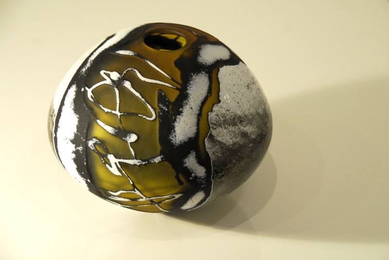 Petit pot jaune à filets, Pascal  Lemoine