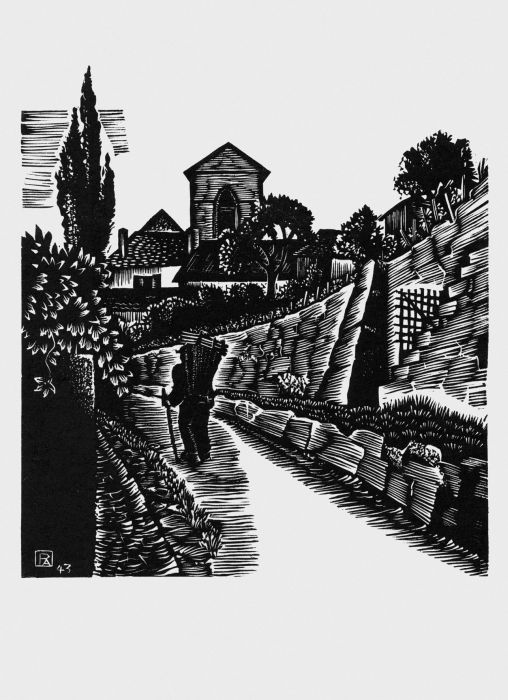 Saint-Saphorin, entrée du village, Pierre  Aubert