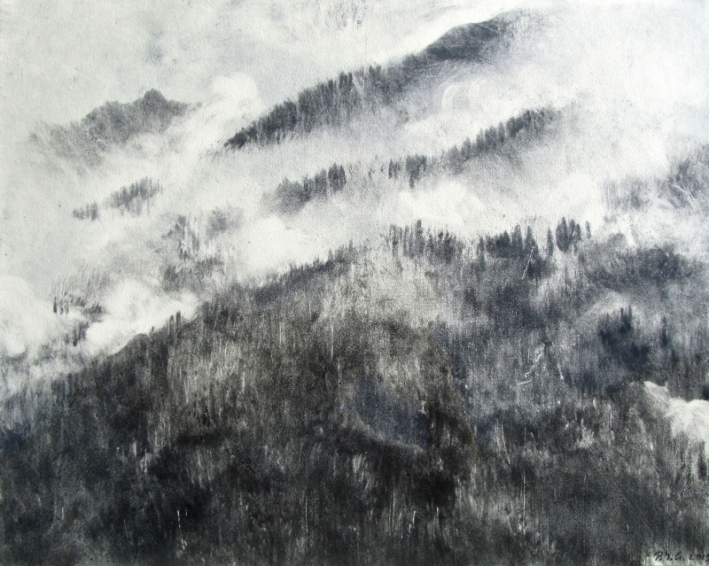 Jeu de nuages dans le val Ferret, Pierre-Yves  Gabioud