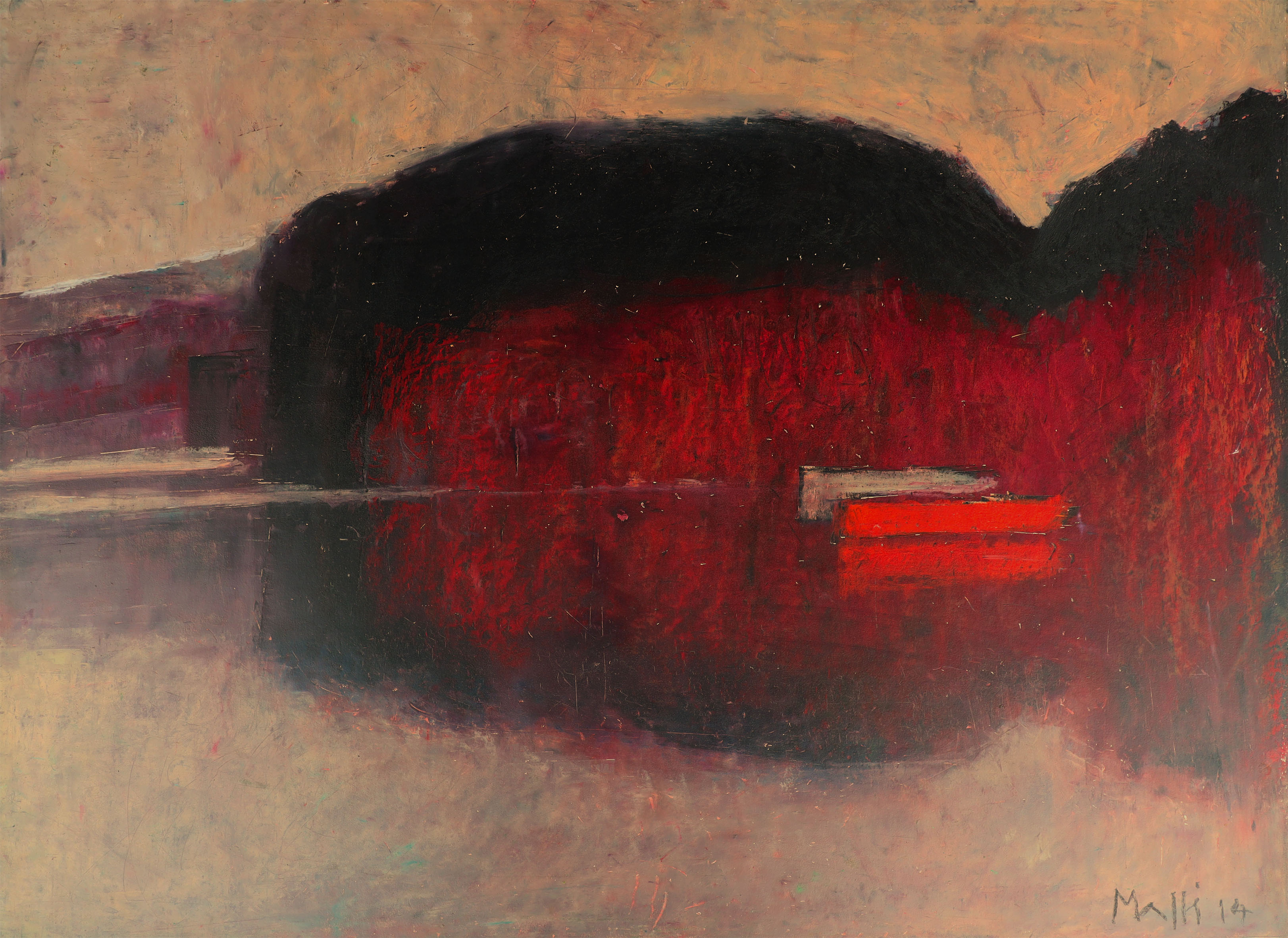 Lac de Bret en automne, Walter  Mafli