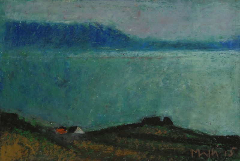 Lavaux, montagnes et lac, Walter  Mafli