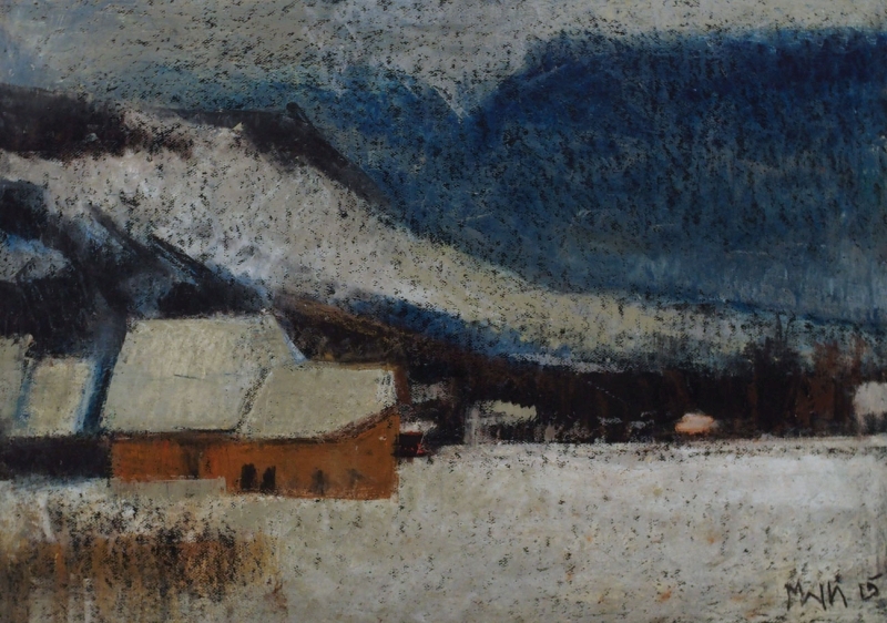 Paysage enneigé, Walter  Mafli